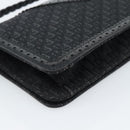 Christian Dior Trotter Canvas Shoulder Bag Black Silver Auth hk2968A-15