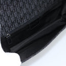 Christian Dior Trotter Canvas Shoulder Bag Black Silver Auth hk2968A-19