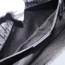 Christian Dior Trotter Canvas Shoulder Bag Black Silver Auth hk2968A-23