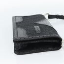 Christian Dior Trotter Canvas Shoulder Bag Black Silver Auth hk2968A-5