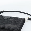 Christian Dior Trotter Canvas Shoulder Bag Black Silver Auth hk2968A-8