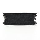 Christian Dior Trotter Canvas Shoulder Bag Black Silver Auth hk2968V-5