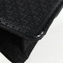 Christian Dior Trotter Canvas Shoulder Bag Black Silver Auth hk2968V-16