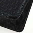 Christian Dior Trotter Canvas Shoulder Bag Black Silver Auth hk2968V-17