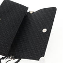 Christian Dior Trotter Canvas Shoulder Bag Black Silver Auth hk2968V-21