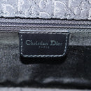 Christian Dior Trotter Canvas Shoulder Bag Black Silver Auth hk2968V-22