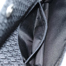 Christian Dior Trotter Canvas Shoulder Bag Black Silver Auth hk2968V-25