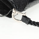 Christian Dior Trotter Canvas Shoulder Bag Black Silver Auth hk2968V-8
