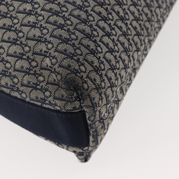 Christian Dior Trotter Canvas Shoulder Bag Navy Auth hk2969