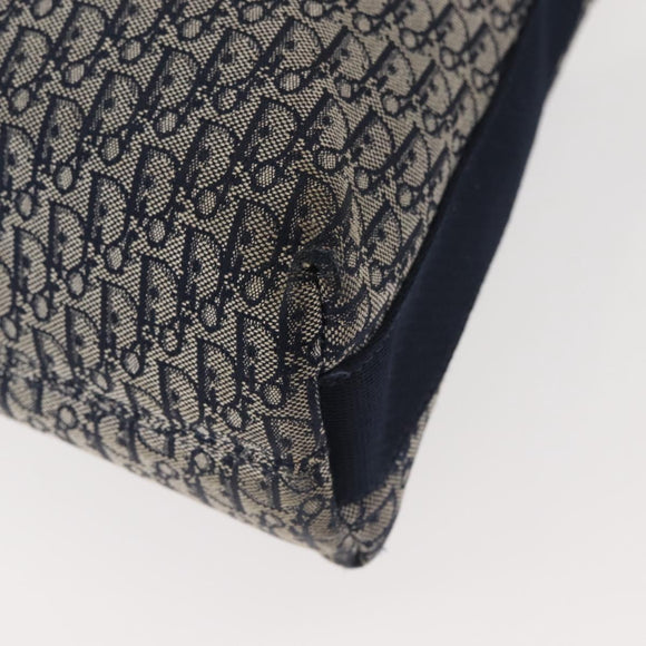 Christian Dior Trotter Canvas Shoulder Bag Navy Auth hk2969