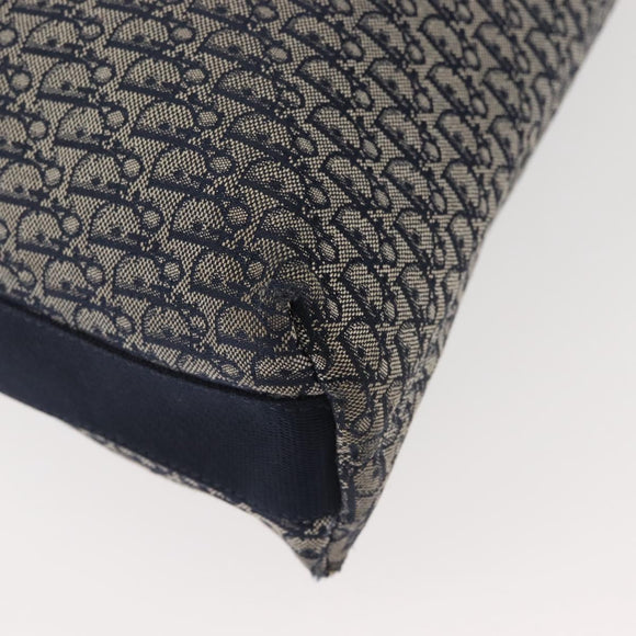 Christian Dior Trotter Canvas Shoulder Bag Navy Auth hk2969