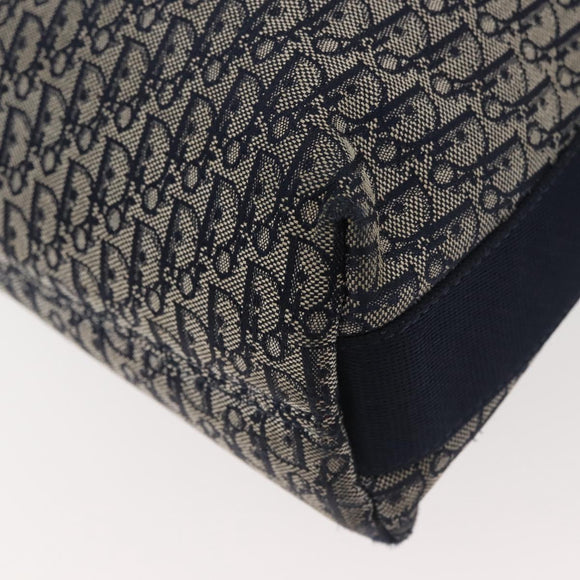 Christian Dior Trotter Canvas Shoulder Bag Navy Auth hk2969