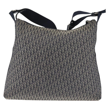 Christian Dior Trotter Canvas Shoulder Bag Navy Auth hk2969 - 0