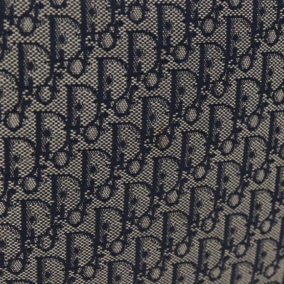 Christian Dior Trotter Canvas Shoulder Bag Navy Auth hk2969