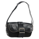 FENDI Shoulder Bag Leather Black Auth hk2970-1