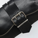 FENDI Shoulder Bag Leather Black Auth hk2970-14