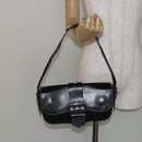 FENDI Shoulder Bag Leather Black Auth hk2970-22