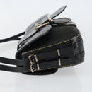 FENDI Shoulder Bag Leather Black Auth hk2970-5