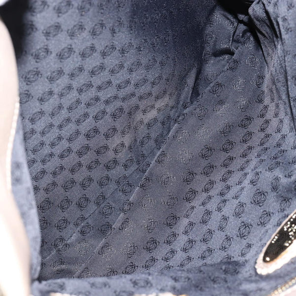 LOEWE Anagram Tote Bag Leather Gold Auth hk2975