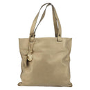 LOEWE Anagram Tote Bag Leather Gold Auth hk2975-13