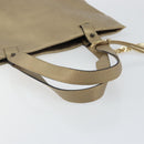 LOEWE Anagram Tote Bag Leather Gold Auth hk2975-7