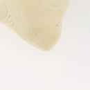 LOEWE Anagram Drawstring Pouch Pile Beige Auth hk2976-16