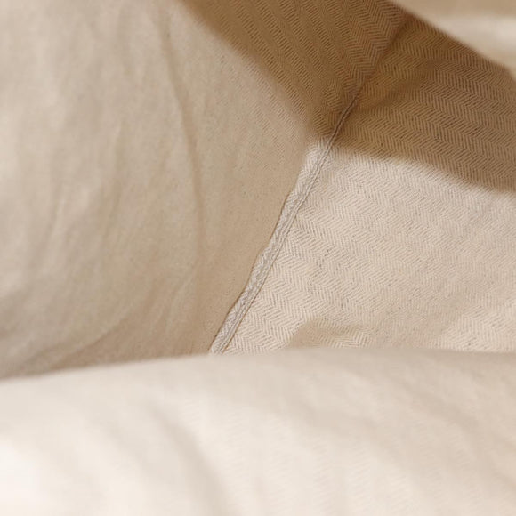 LOEWE Anagram Drawstring Pouch Pile Beige Auth hk2976