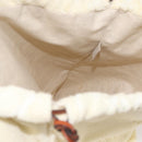 LOEWE Anagram Drawstring Pouch Pile Beige Auth hk2976-18