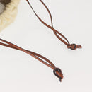 LOEWE Anagram Drawstring Pouch Pile Beige Auth hk2976-6