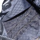 LOEWE Anagram Shoulder Bag Leather Black Gold Auth hk2981-11