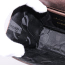 Salvatore Ferragamo Gancini Shoulder Bag Leather Brown Gold Auth hk2983-19