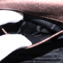 Salvatore Ferragamo Gancini Shoulder Bag Leather Brown Gold Auth hk2983-20