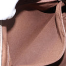 Salvatore Ferragamo Gancini Tote Bag Leather Champagne Gold Auth hk2984-21