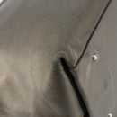 Salvatore Ferragamo Gancini Tote Bag Leather Beige Silver Auth hk2986-11