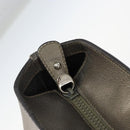 Salvatore Ferragamo Gancini Tote Bag Leather Beige Silver Auth hk2986-15