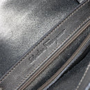 Salvatore Ferragamo Gancini Tote Bag Leather Beige Silver Auth hk2986-16