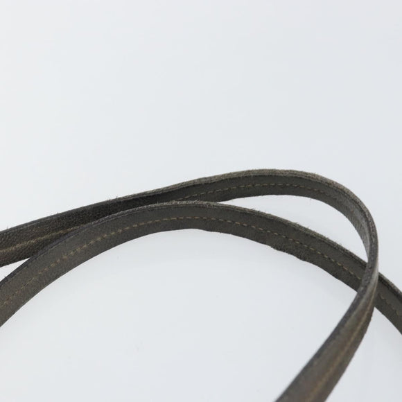 Salvatore Ferragamo Gancini Tote Bag Leather Beige Silver Auth hk2986