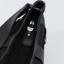 Salvatore Ferragamo Shoulder Bag Canvas Black Silver Auth hk2987-14