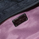 Salvatore Ferragamo Shoulder Bag Canvas Black Silver Auth hk2987-15