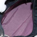 Salvatore Ferragamo Shoulder Bag Canvas Black Silver Auth hk2987-16