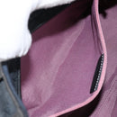 Salvatore Ferragamo Shoulder Bag Canvas Black Silver Auth hk2987-19