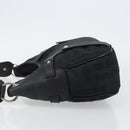 Salvatore Ferragamo Shoulder Bag Canvas Black Silver Auth hk2987-5