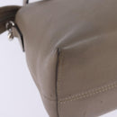 FENDI By The Way Hand Bag Leather 2way Beige Silver Auth hk2988-15