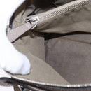 FENDI By The Way Hand Bag Leather 2way Beige Silver Auth hk2988-20