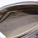 FENDI By The Way Hand Bag Leather 2way Beige Silver Auth hk2988-21