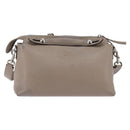 FENDI By The Way Hand Bag Leather 2way Beige Silver Auth hk2988-2