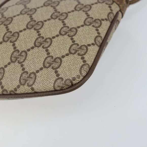 GUCCI GG Supreme Web Sherry Line Shoulder Bag PVC Beige 904 02 047 Auth hk2990