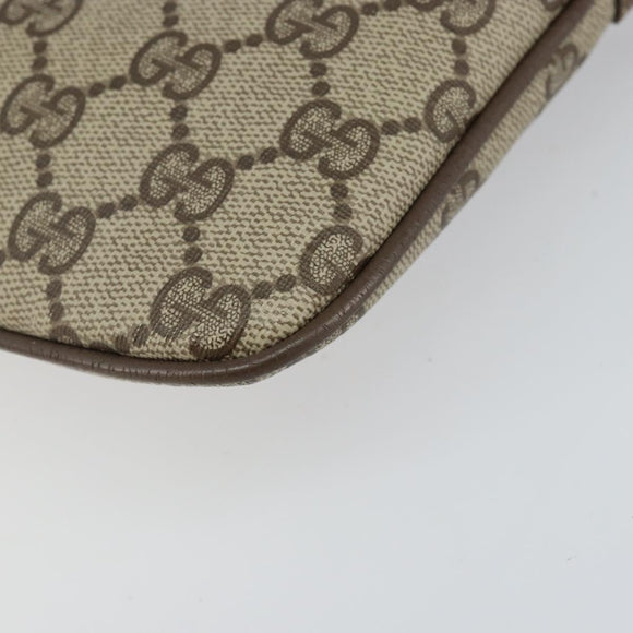 GUCCI GG Supreme Web Sherry Line Shoulder Bag PVC Beige 904 02 047 Auth hk2990