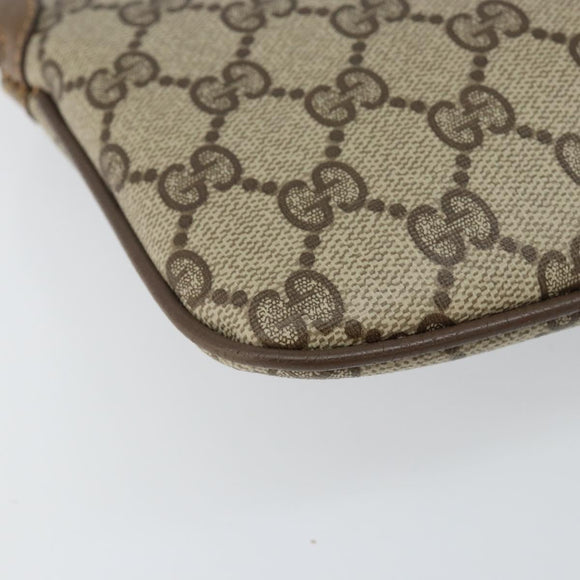 GUCCI GG Supreme Web Sherry Line Shoulder Bag PVC Beige 904 02 047 Auth hk2990