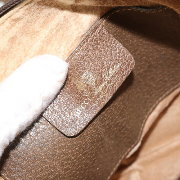 GUCCI GG Supreme Web Sherry Line Shoulder Bag PVC Beige 904 02 047 Auth hk2990